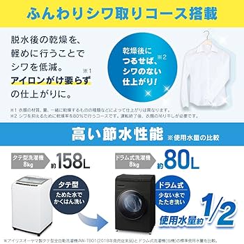 Amazon.co.jp: 【Amazon.co.jp限定】 アイリスオーヤマ ドラム式